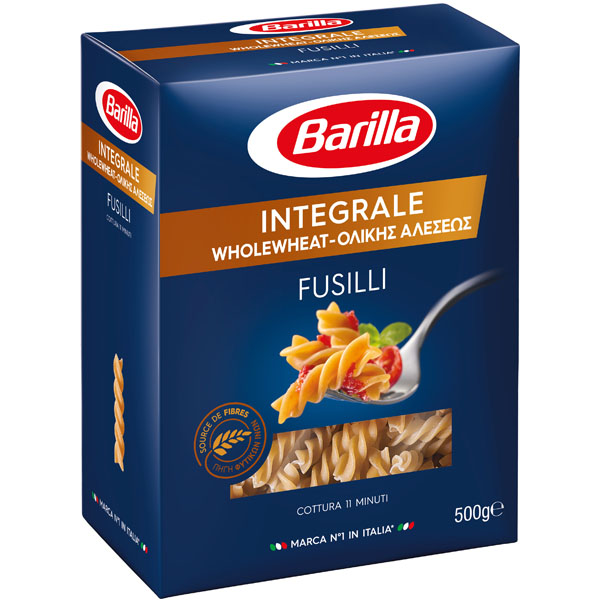 Barilla teljes kiőrlésű Fusilli