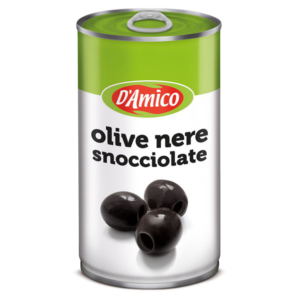 Fekete magozott olívabogyó fémdobozban 350g